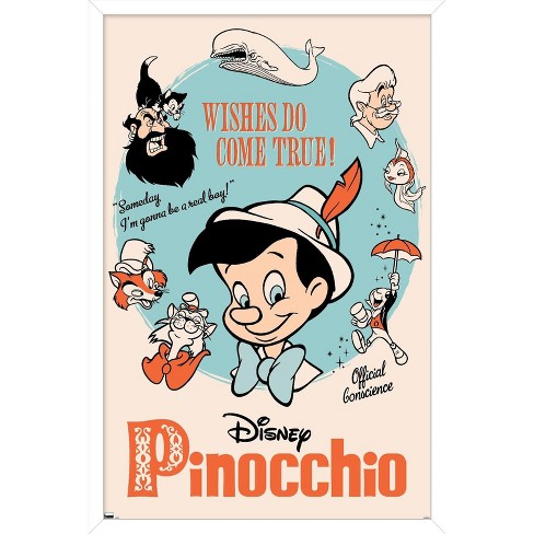 Pinocchio Poster Framed Highest selling Quality