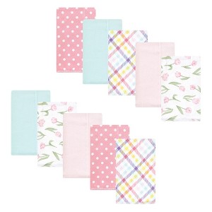 Luvable Friends Hudson Baby Flannel Burp Cloths 10pk Set - 1 of 2