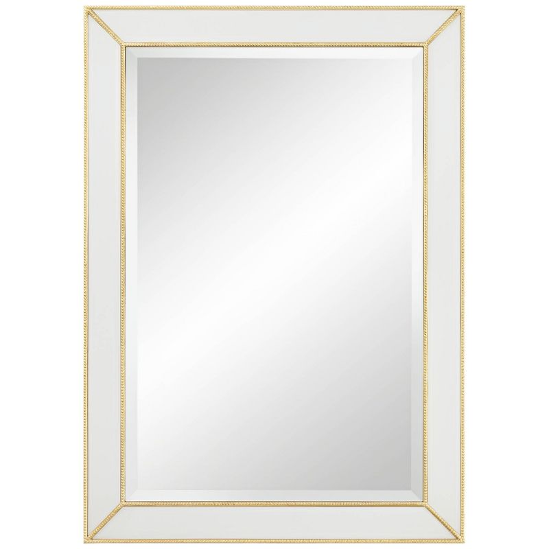 Uttermost Roseau Glossy Gold Leaf 24" x 34" Rectangular Wall Mirror, 1 of 10