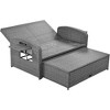 Grungis PE Wicker Rattan Outdoor Lounge Chairs with 3-Height Adjustable Back and Cushions,Cozy Patio Chaise Lounges,Tanning Chairs for Pool,Deck - 4 of 4