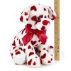 Bearington Collection Romantic Rover Stuffed Animal Plush with Hearts & Bow Puppy Dog, 12" - 4 of 4