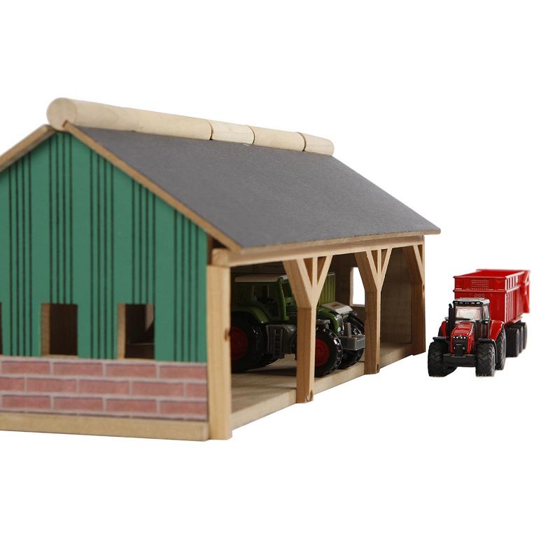 Kids Globe 1/87 Scale Farm Machinery Shed Set For Play Vehicles, 4 of 9