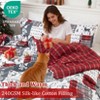 Christmas Comforter Set, 3 Piece Reversible Holiday Bedding, Soft Microfiber Quilt with Festive Print, Includes Comforter & 2 Pillow Shams - 3 of 4