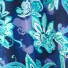 navy painted paisley