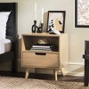 TIRAMISUBEST Modern 1-Drawer Nightstand with Open Cubby - Riviera - Brown Mobile File Cabinet - 2 of 4