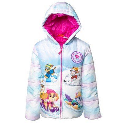 PAW Patrol Little Girls Winter Coat Puffer Jacket Blue 5
