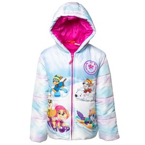 PAW Patrol Little Girls Winter Coat Puffer Jacket Blue 5 - 1 of 4