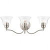 Livex Lighting Moreland 3 - Light Vanity in  Brushed Nickel - 4 of 4