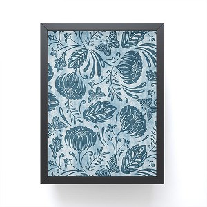 Heather Dutton Arabella Washed Indigo Framed Mini Art Print 4" (H) x 3" (W) x 1" (D) - Society6 - 1 of 3