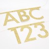 Meri Meri Gold Glitter Letter Garland Kit (12' with excess cord - Pack of 1) - image 2 of 4