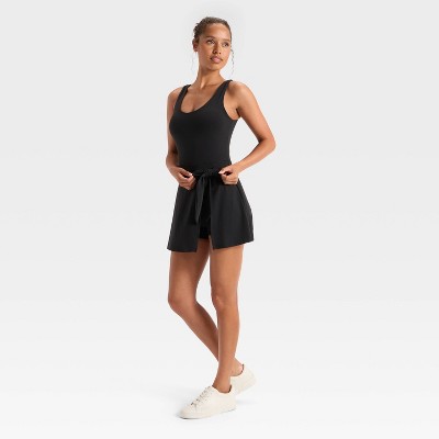 JoyLab Women's Knit Front Tie Active Dress – Sleeveless Pullover, Athletic Fit