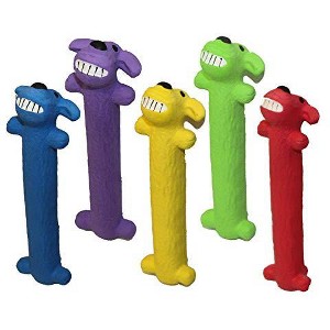 Multipet Loofa Latex Dog Toy Size:Pack of 2 Color:Assorted - 1 of 1