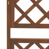 Lirago 63"L x 21.75"W x 72"H Wood Planter with Trellis Raised Garden Bed Privacy Screen Planter Box for Climbing Plants Vines Vegetables - 4 of 4