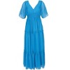 VENUS Womens Flutter Sleeve Maxi Dress - 4 of 4