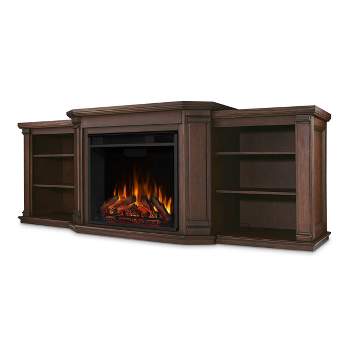 Real FlameValmont Electric TV Media Fireplace Dark Brown