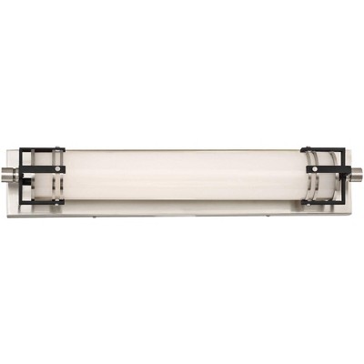 Minka Lavery Lowry 24"W Brushed Nickel-Black LED Bath Vanity Light