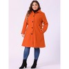 Agnes Orinda Women's Plus Size Winter Single Breasted Outfits Utility Belted Fashion Overcoats - 3 of 4