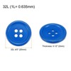 Unique Bargains Sewing Resin Round Flat 4-Hole Replacement Craft Buttons 20 Pcs - 2 of 4