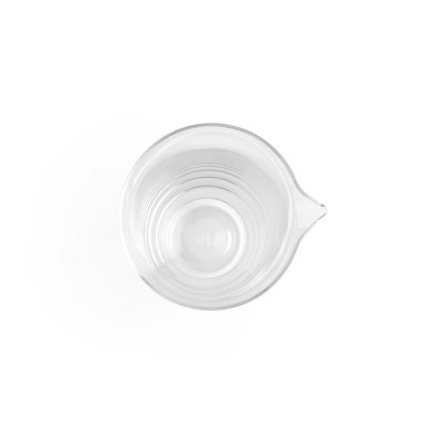 Nambe Taos Clear Glass Pitcher with Easy Pour Spout, 32 oz