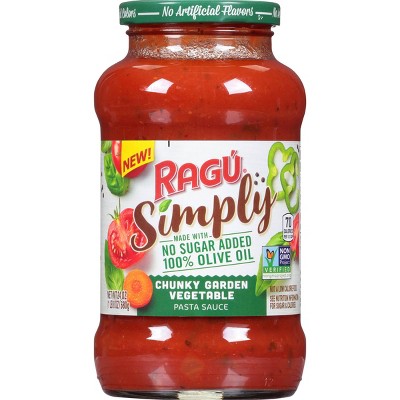 Ragu Simply Chunky Garden Vegetable Pasta Sauce - 24oz