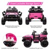 24V 9Ah 2 Seats Kids Ride On Truck with Remote Control,20“ Large Seat Ride On Car for Toddlers, Electric Riding Vehicle Car - 3 of 4