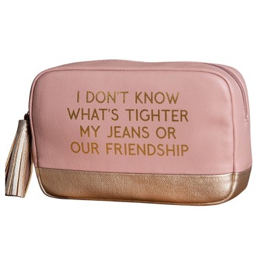 Friendship Cosmetic Bag Faux Leather