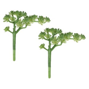 Unique Bargains Small Unpotted Realistic Textured Garden Decoration Artificial Succulent Plants - 1 of 4