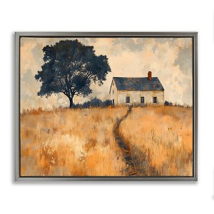 Stupell Industries Impressionist House on Hilltop Floating Frame Canvas Art - 1 of 4
