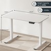 NicBex 47.24 Inch Electric Standing Desk,Dual Motor Adjustable Height Home Office Desk,Sit Stand up Desk for Bedroom,Living Study Room - 3 of 4