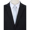 INSPIRE CHIC Men's Skinny Slim Solid Color Adjustable Pre-Tied Satin Necktie Ties 1 Pc - 4 of 4