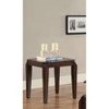 Acme Furniture Docila End Table Walnut: Square Hardwood Frame, Veneer Finish, Living Room Furniture - 3 of 3