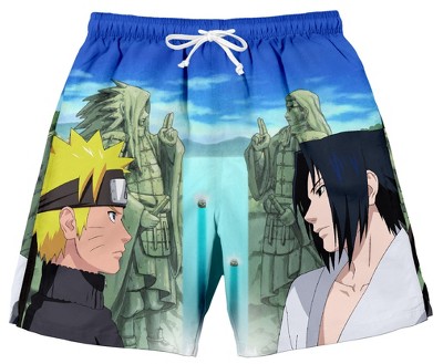 Naruto Shippuden Valley At The End Final Battle Men's Lounge Shorts-Small