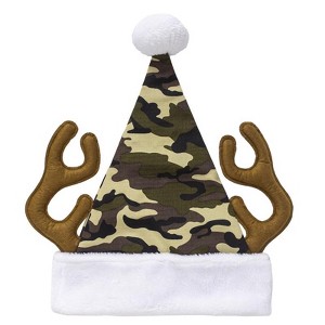 Dyno - Camo with Antlers - Santa - Indoor - Christmas Decor - Multicolored - 17 in. - Case of 12 - 1 of 1