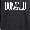 Women's - Disney - Donald Lightweight French Terry Wide Neck Long Sleeve Shirt - 2 of 4