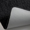 Home Mart Goods Large 2 Piece Black Microfiber Soft Thick Plush Bath Mat Set - 3 of 4