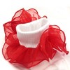 Wrapables Lil Miss Mia Organza Ruffle Socks for Toddler Girl, Set of 4 (Size 1-3) - Red, Orange, White, Blue - 2 of 4