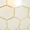 Storied Home Capiz Honeycomb Globe Pendant Light Capiz White Seashells - 2 of 4