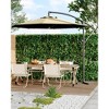 10 FT Cantilever Umbrella, Outdoor Offset Patio Umbrella with Easy Tilt Adjustment, 8 Ribs, UV Protection for Backyard, Lawn, Garden - 2 of 4