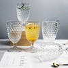 Slickblue Handcrafted Hobnail Beverage Goblet Glass Set of 6, 13.3 oz - 3 of 4
