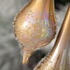 7"H & 9.75"H Sullivans Christmas Metallic Drop Ornament Set of 2  Brown - 2 of 2