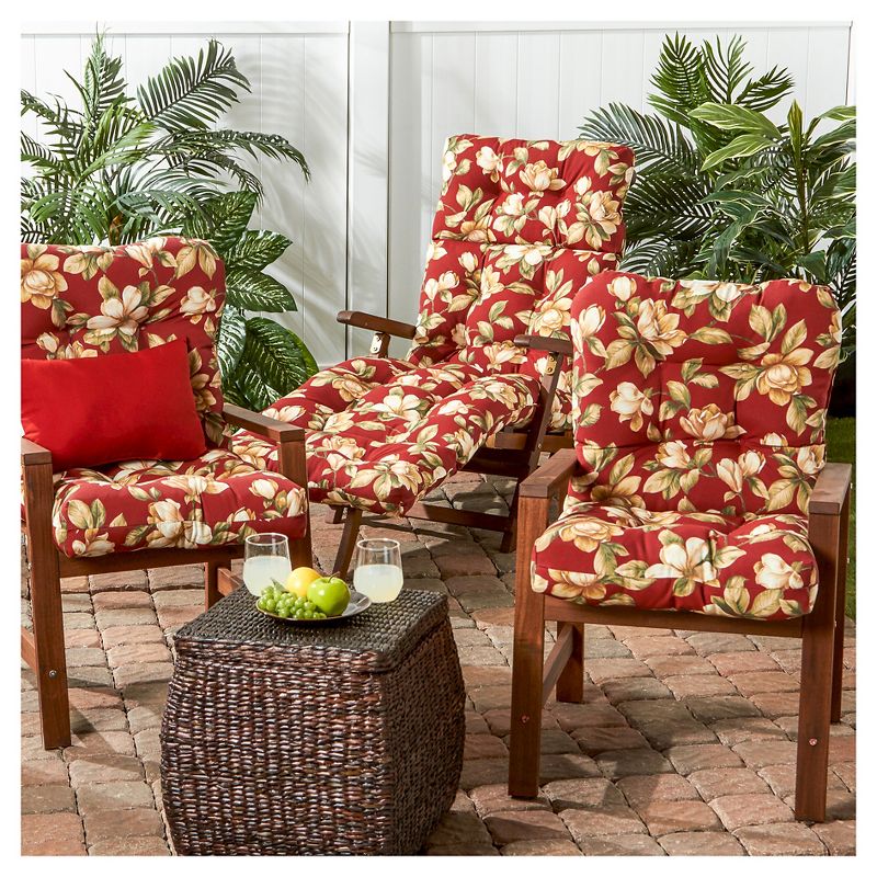 Kensington Garden 21"x21" Outdoor Seat and Back Chair Cushion, 4 of 11