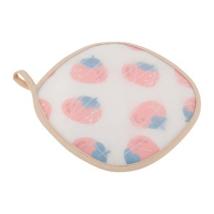 Unique Bargains Pot Holders Textured Persimmon Design Silicone Cotton Cloth Orange - 1 of 4