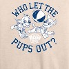 Women's - Paw Patrol - Who Let The Pups Out Lightweight French Terry Wide Neck Long Sleeve Shirt - 2 of 4