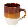 Gibson Home Yellowstone 6 Piece 12 Ounce Stoneware Mug Set in Brown and White - 3 of 4