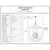 Urban Ambiance Luxury Transitional Chandelier 36''H x 20''W,  Brushed Nickel Finish,  Coronado Collection, UHP4270 - 3 of 4