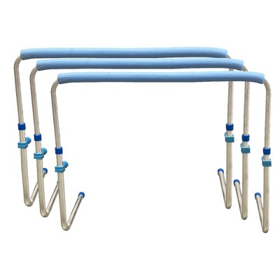 Amber Fight Gear Track and Field Self Return Aluminum Hurdle Midi Adjustable from 23 inch to 34 inches (Set of 3)
