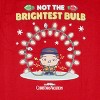 Seven Times Six National Lampoon's Christmas Vacation Men's Not The Brightest Bulb T-Shirt Adult Red - 3 of 4