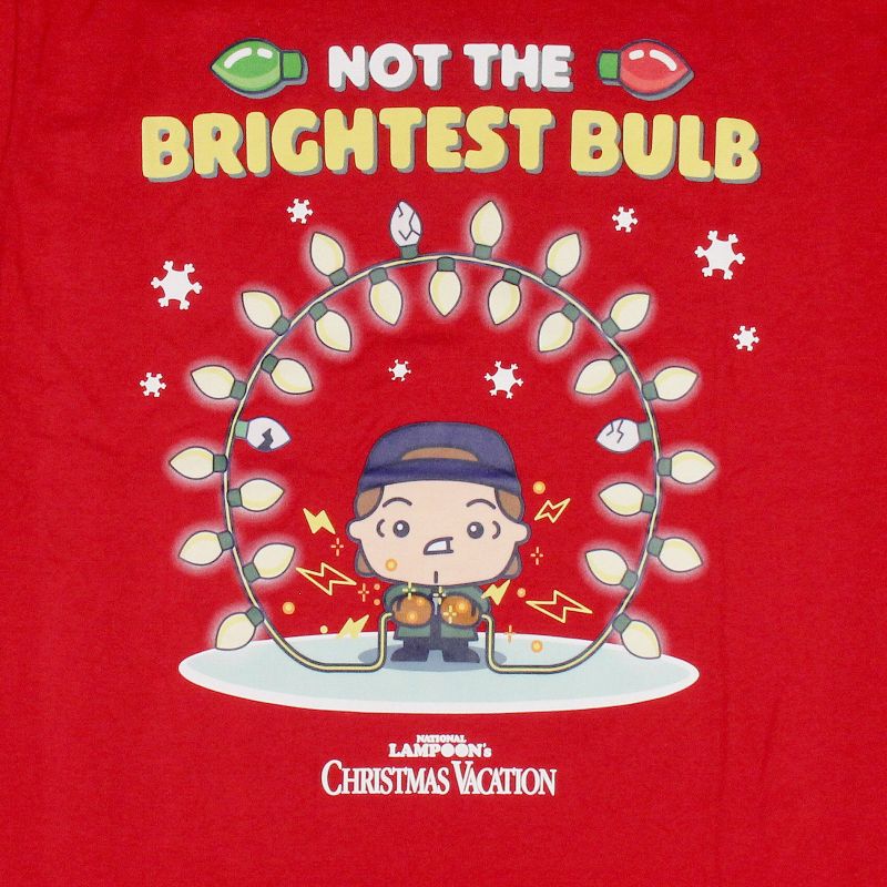 National Lampoon's Christmas Vacation Men's Not The Brightest Bulb T-Shirt Adult, 4 of 6