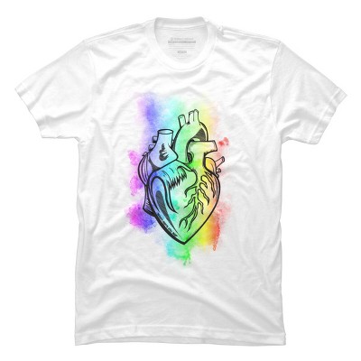 Adult Design By Humans Broken Hearts Still Beat Pride Rainbow By GurlwithGu T-Shirt