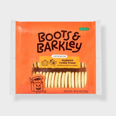 Halloween Pumpkin Flavor Biscuit Sandwich Crunchy Dog Treat - Boots & Barkley™ 11.8oz
